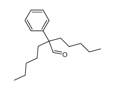 2-pentyl-2-phenylheptanal Structure