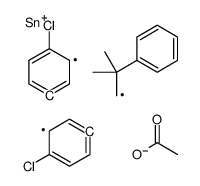 [bis(4-chlorophenyl)-(2-methyl-2-phenylpropyl)stannyl] acetate Structure