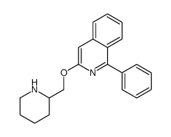 1-phenyl-3-(piperidin-2-ylmethoxy)isoquinoline Structure