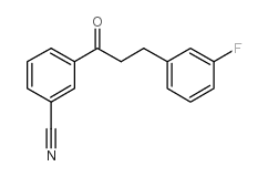 3'-CYANO-3-(3-FLUOROPHENYL)PROPIOPHENONE structure