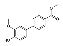 methyl 4-(4-hydroxy-3-methoxyphenyl)benzoate结构式