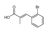 2-PROPENOIC ACID, 3-(2-BROMOPHENYL)-2-METHYL-结构式