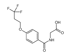 2-[[4-(3,3,3-trifluoropropoxy)benzoyl]amino]acetic acid结构式