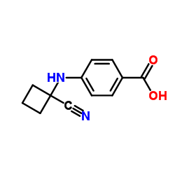 4-[(1-Cyanocyclobutyl)amino]benzoic acid Structure