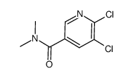 5,6-dichloro-N,N-dimethyl-pyridine-3-carboxamide结构式