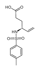 (S)-4-((4-methylphenyl)sulfonamido)hex-5-enoic acid结构式