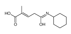 5-(cyclohexylamino)-2-methyl-5-oxopent-2-enoic acid结构式