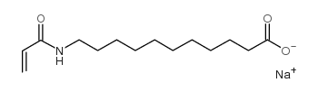 SODIUM 11-ACRYLAMIDO-UNDECANOATE structure