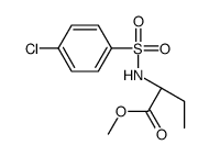 methyl (2S)-2-[(4-chlorophenyl)sulfonylamino]butanoate结构式
