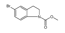 1H-Indole-1-carboxylic acid, 5-bromo-2,3-dihydro-, methyl ester Structure