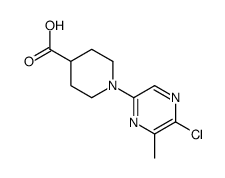 1-(5-chloro-6-methylpyrazin-2-yl)piperidine-4-carboxylic acid Structure