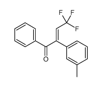 4,4,4-trifluoro-2-(3-methylphenyl)-1-phenylbut-2-en-1-one结构式