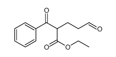 ETHYL 2-BENZOYL-5-OXOPENTANOATE structure