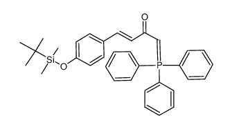4-(4-tert-butyldimethylsilyloxyphenyl)-1-(triphenylphosphoranylidene)-(3E)-buten-2-one Structure