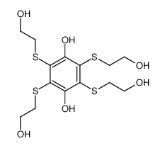 2,3,5,6-tetrakis[(2-hydroxyethyl)thio]hydroquinone结构式