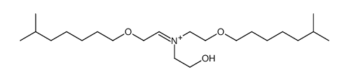 2-hydroxyethyl-[2-(6-methylheptoxy)ethyl]-[2-(6-methylheptoxy)ethylidene]azanium结构式