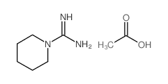 Piperidine-1-carboxamidinium acetate Structure