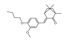 4'-butoxy-3'-methoxy-3-benzylidene-2-oxobornane结构式