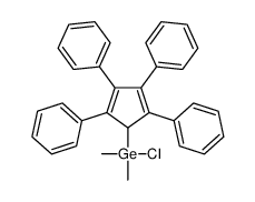 chloro-dimethyl-(2,3,4,5-tetraphenylcyclopenta-2,4-dien-1-yl)germane结构式