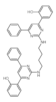 Phenol,2,2'-[1,4-butanediylbis[imino(6-phenyl-2,4-pyrimidinediyl)]]bis- (9CI) picture