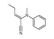 (Z)-2-(N-Methylanilino)-2-pentennitril Structure