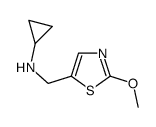 Cyclopropyl-(2-methoxy-thiazol-5-ylmethyl)-amine结构式