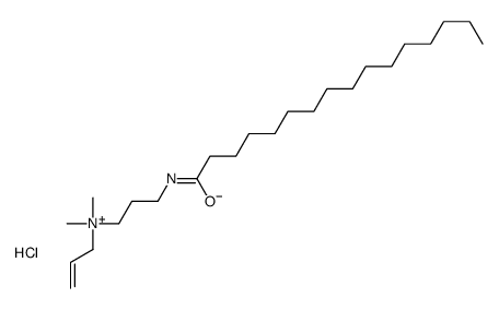 allyldimethyl[3-[(1-oxohexadecyl)amino]propyl]ammonium chloride structure