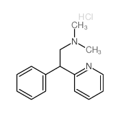 2-Pyridineethanamine,N,N-dimethyl-b-phenyl-,hydrochloride (1:2)结构式