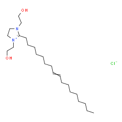 (Z)-2-(8-heptadecenyl)-4,5-dihydro-1,3-bis(2-hydroxyethyl)-1H-imidazolium chloride Structure