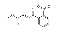 trans-4-(2-nitrophenyl)-4-oxo-but-2-enoic acid methyl ester结构式