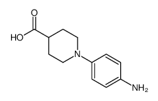 1-(4-aminophenyl)piperidine-4-carboxylic acid Structure