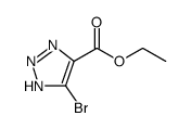 1H-1,2,3-Triazole-4-carboxylic acid, 5-bromo-, ethyl ester结构式