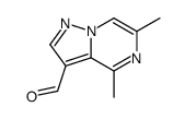 Pyrazolo[1,5-a]pyrazine-3-carboxaldehyde, 4,6-dimethyl- (9CI)结构式
