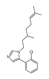 5-(2-chlorophenyl)-1-(3,7-dimethyloct-6-enyl)imidazole Structure