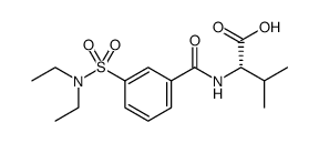 L-Valine, N-[3-[(diethylamino)sulfonyl]benzoyl]结构式