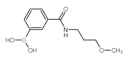 [3-(3-methoxypropylcarbamoyl)phenyl]boronic acid Structure