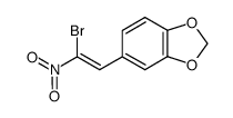 (Z)-5-(2-bromo-2-nitrovinyl)benzeno[d][1,3]dioxole结构式