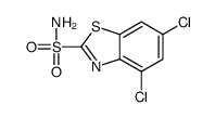 4,6-dichloro-1,3-benzothiazole-2-sulfonamide Structure