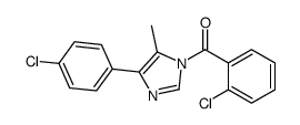 (2-chlorophenyl)-[4-(4-chlorophenyl)-5-methylimidazol-1-yl]methanone结构式