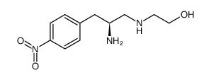 Ethanol, 2-[[2-amino-3-(4-nitrophenyl)propyl]amino]-, (S)- Structure