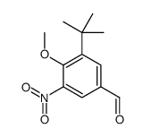 3-tert-butyl-4-methoxy-5-nitrobenzaldehyde Structure