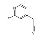 2-(2-fluoropyridin-4-yl)acetonitrile Structure