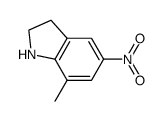 7-methyl-5-nitro-1H-indoline结构式