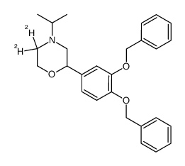 2-<3,4-bis(benzyloxy)phenyl>-4-isopropyl-5,5-dideuteriomorpholine结构式