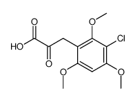 (3-chloro-2,4,6-trimethoxy-phenyl)-pyruvic acid结构式