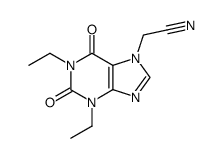 (1,3-diethyl-2,6-dioxo-1,2,3,6-tetrahydro-purin-7-yl)-acetonitrile Structure