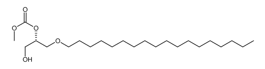 (S)-2-O-(methoxy-carbonyl)-1-O-octadecylglycerine结构式