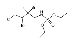 diethyl N-(2,3-dibromo-4-chloro-2-methylbutyl)phosphoramidate结构式