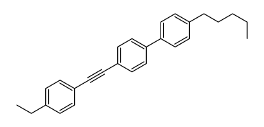 1-ethyl-4-[2-[4-(4-pentylphenyl)phenyl]ethynyl]benzene Structure