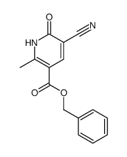 benzyl 5-cyano-2-methyl-6-oxo-1,6-dihydropyridine-3-carboxylate结构式